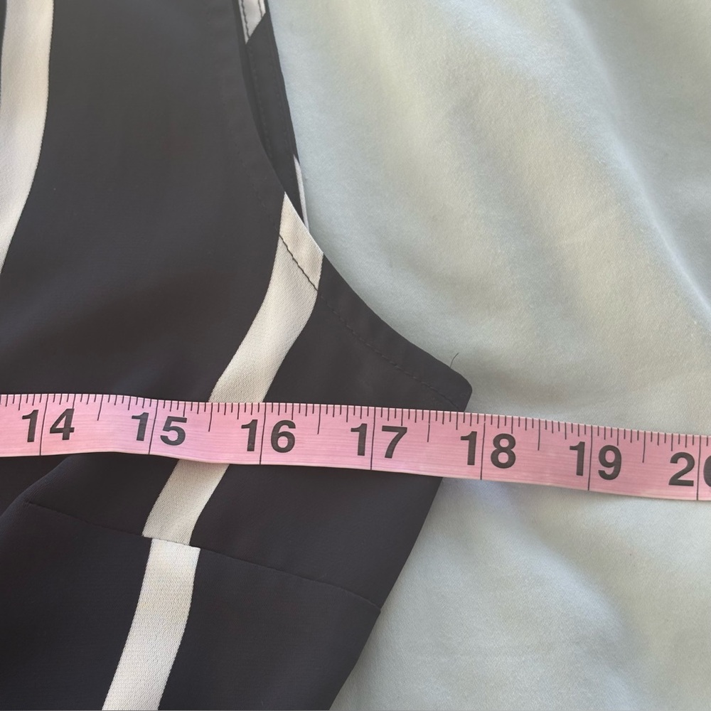 Witchery black and white striped wrap dress - Picture 8 of 10